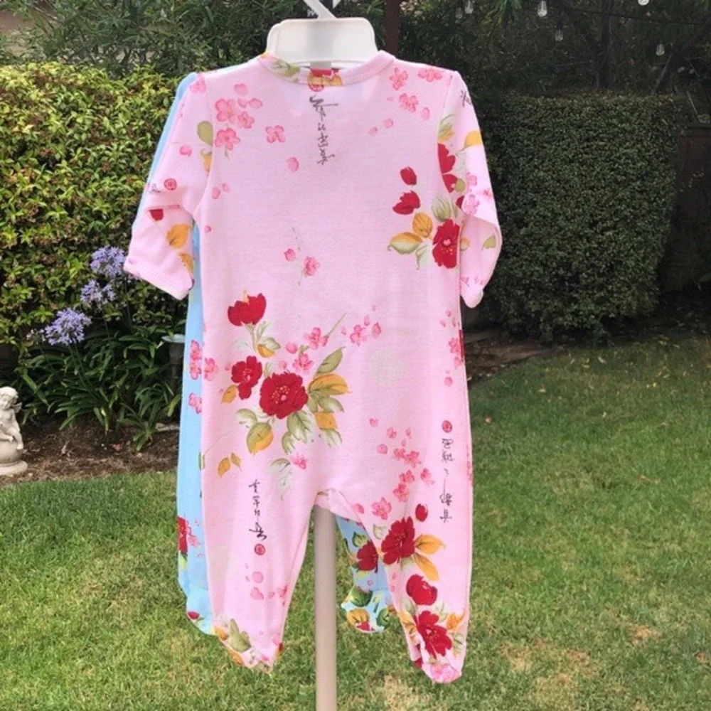 New 12 Months Mad Sky Footie‎ Pajamas Sleeper Baby Girls Infant Infants Floral